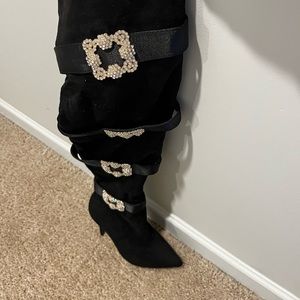 Thigh high detailed boot